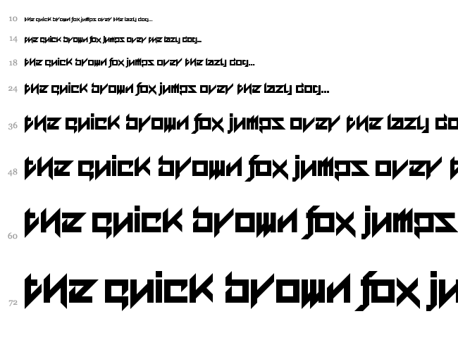 Ace Adventure font waterfall